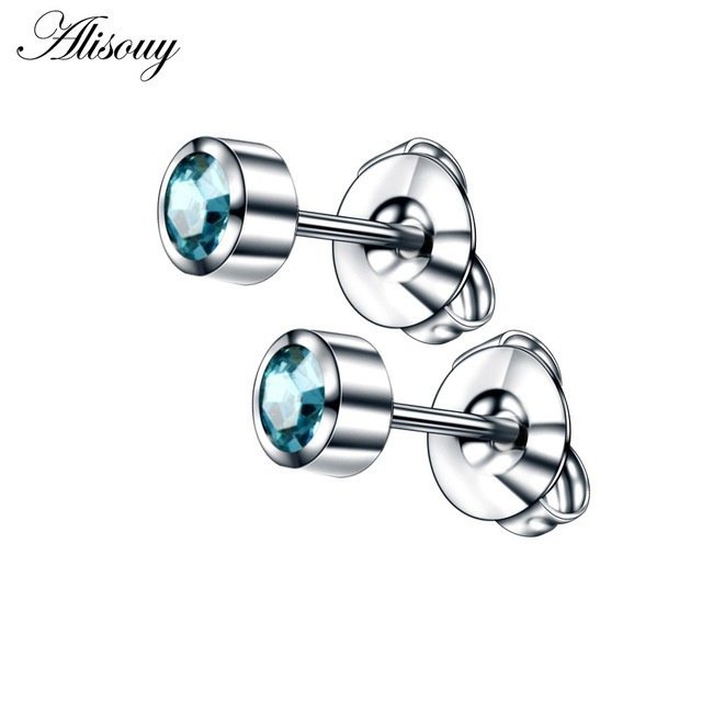 Khuyên Tai Kim Loại Không Gỉ Nhiều Màu Sắc Phong Cách Hipster