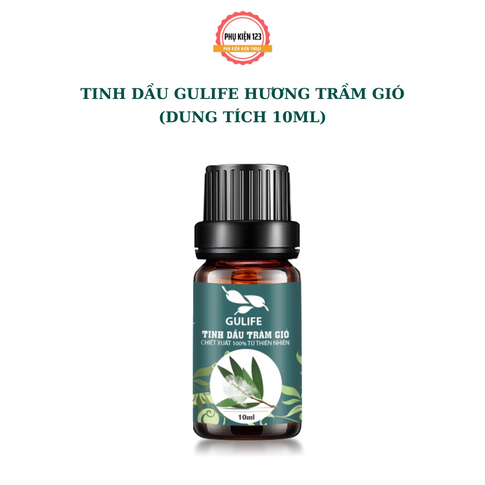 Tinh dầu Tràm Gió chiết xuất từ thiên nhiên GULIFE  giảm căng thằng thơm phòng và thư giãn