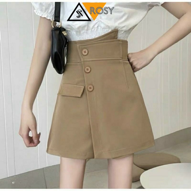 Quần giả váy lưng cạp cao form váy chữ A siêu xinh thanh lịch dành cho nữ