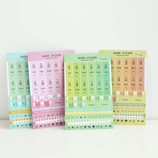 Bullets - set 8 tấm sticker thời gian