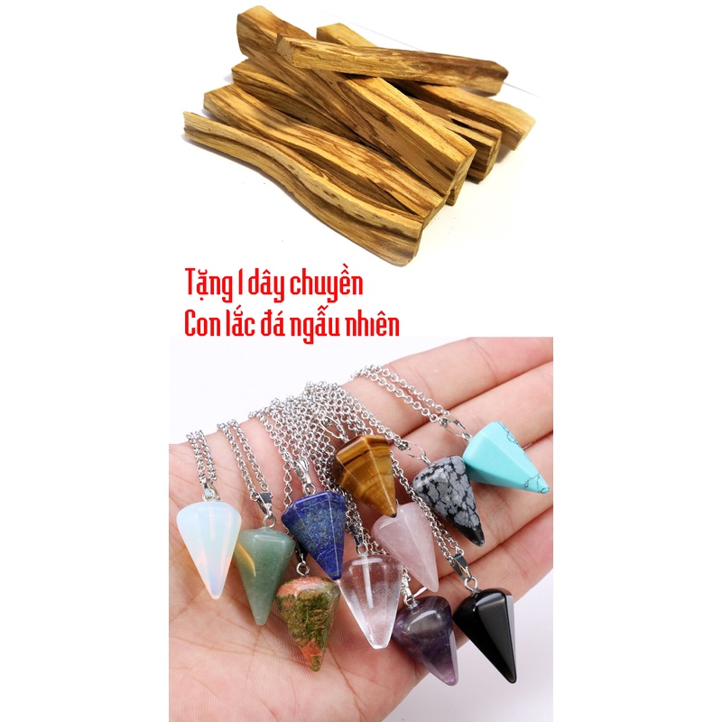 {Tặng dây chuyền đá Đ1} 2-4-5 thanh palo santo chuẩn quốc tế Gỗ Thánh Thanh Tẩy (lưu ý số lượng, màu ngẫu nhiên)