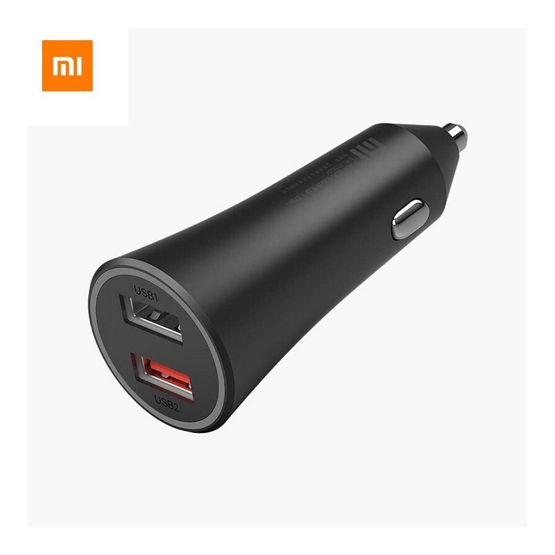 [XIAOMI] Tẩu sạc nhanh Xiaomi CC06ZM 37W hai cổng USB an toàn trên ô tô cho điện thoại/camera/máy tính bảng