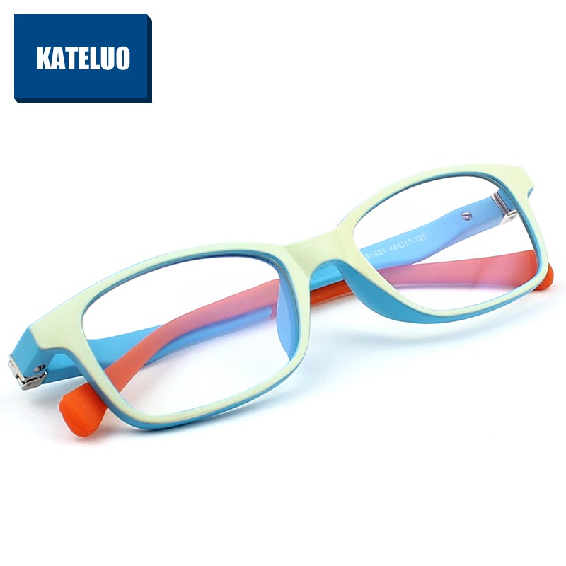 Phụ kiện thời trang KATELUO F1021 dành cho bé trai và bé gái Kính bảo vệ chống tia bức xạ và ánh sáng xanh cho bé từ 6 đến 12 tuổi