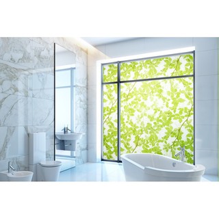 1m x 45cm Decal dán kính mờ - lá xanh lợt DLB02