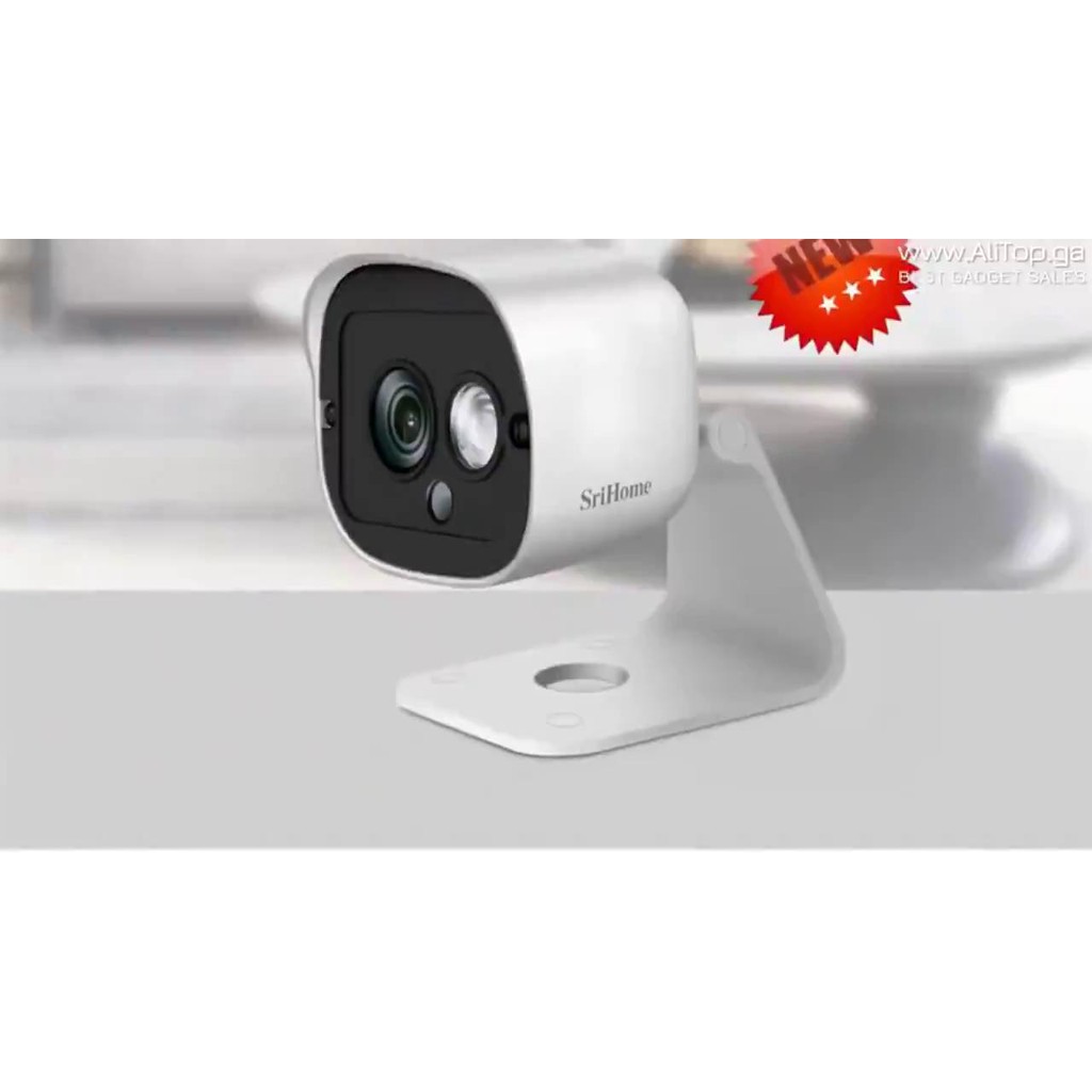 Camera IP Wifi thế hệ mới SriHome - 3.0mpx siêu nét chống nước SH029 kèm thẻ 64GB Hình ảnh Full HD, wifi siêu khỏe