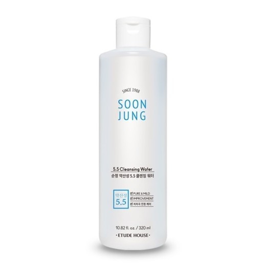 Nước Tẩy Trang lành tính diu nhẹ Etude SoonJung 5.5 Cleansing Water 320ml Làm Sạch Da Hiệu Quả