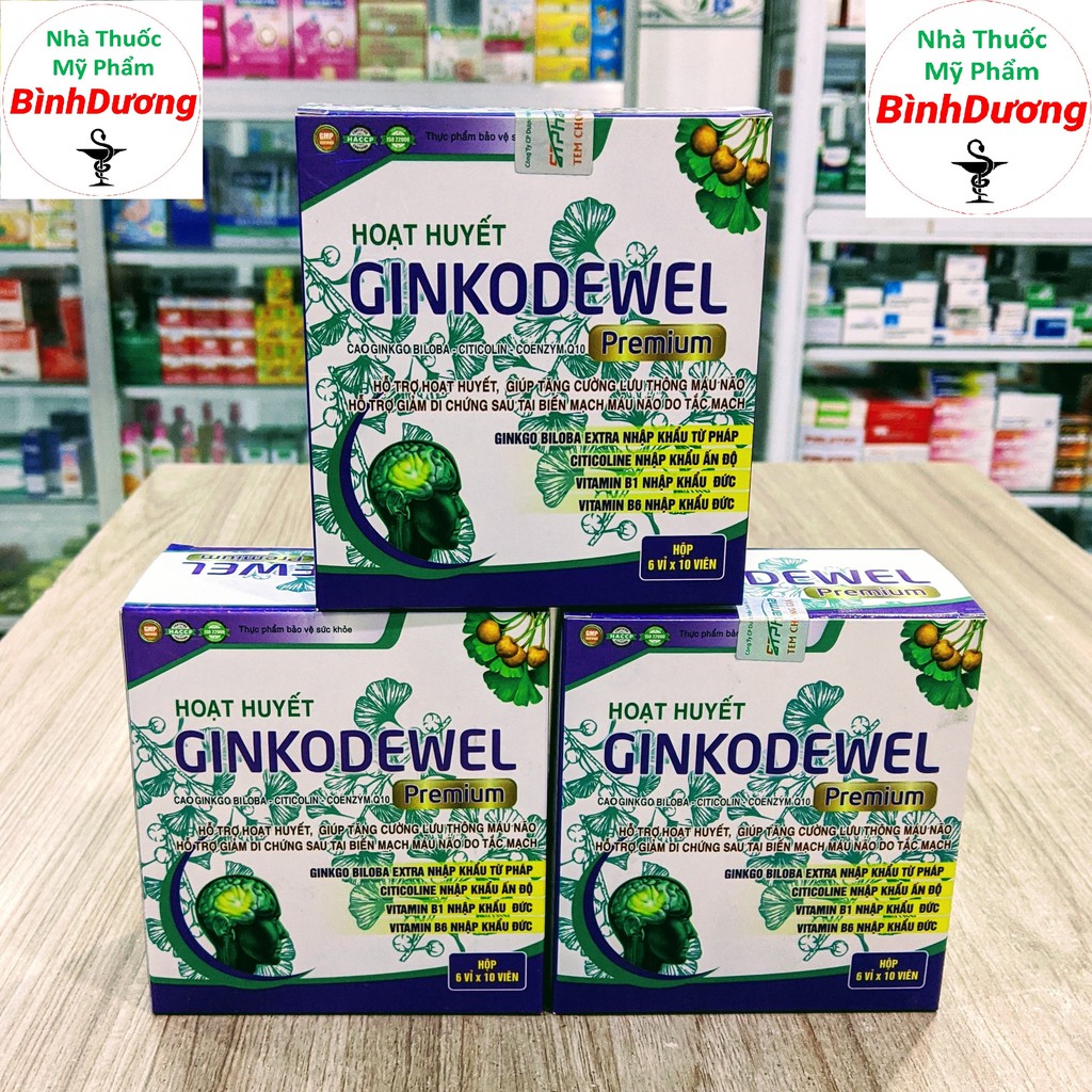Hoạt Huyết Ginkodewel - Lưu Thông Máu Não, Giảm Đau Đầu, Giúp Ngủ Ngon  - FreeShip