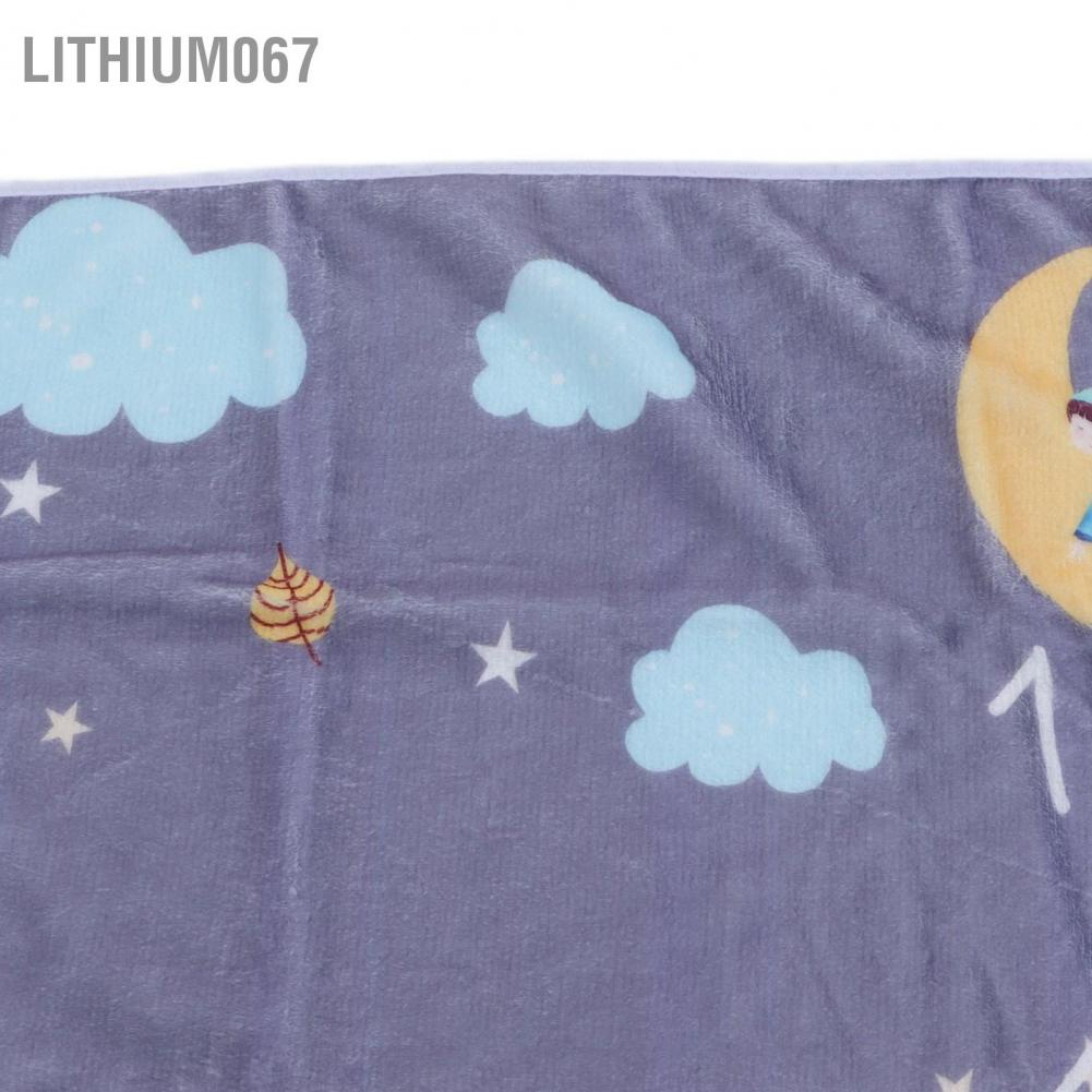 Lithium067 Mền cho bé hàng tháng hình gấu trúc Ghi lại sự phát triển của mềm để chụp ảnh