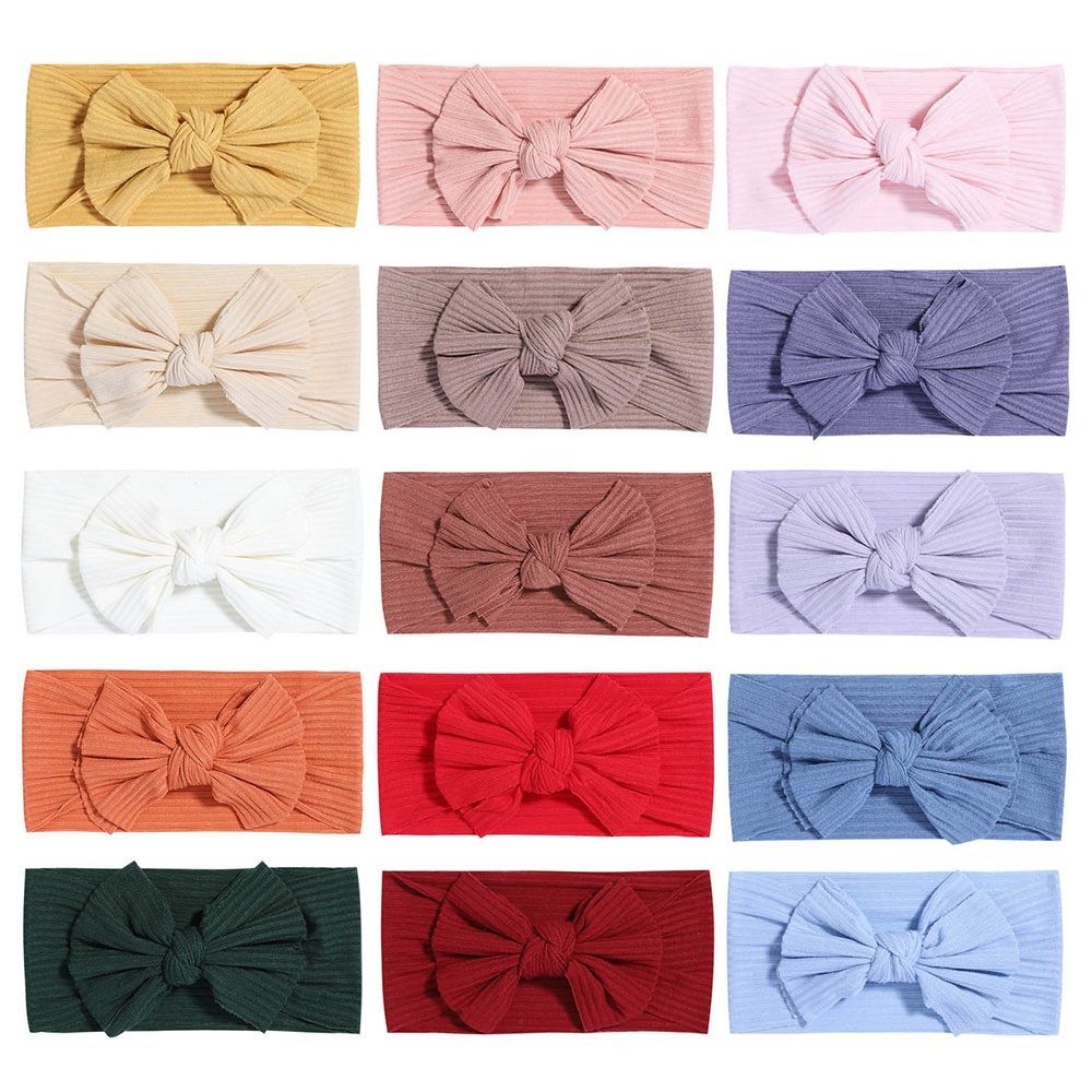 Băng đô KIDSBOWS vải cotton mềm thắt nơ xinh xắn cho bé gái