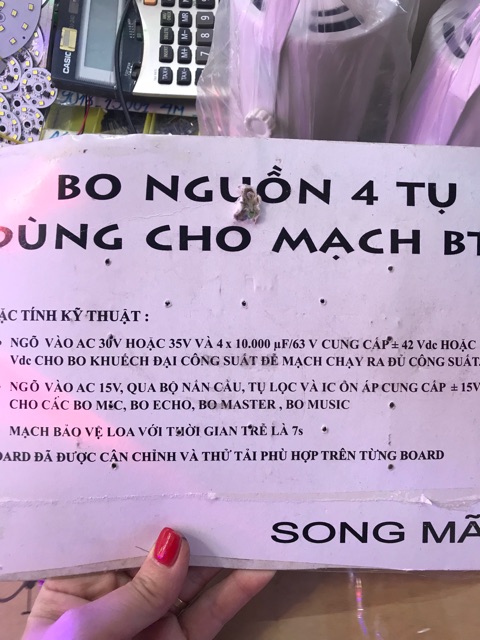 Mạch nguồn 4 tụ dùng cho mạch BTL