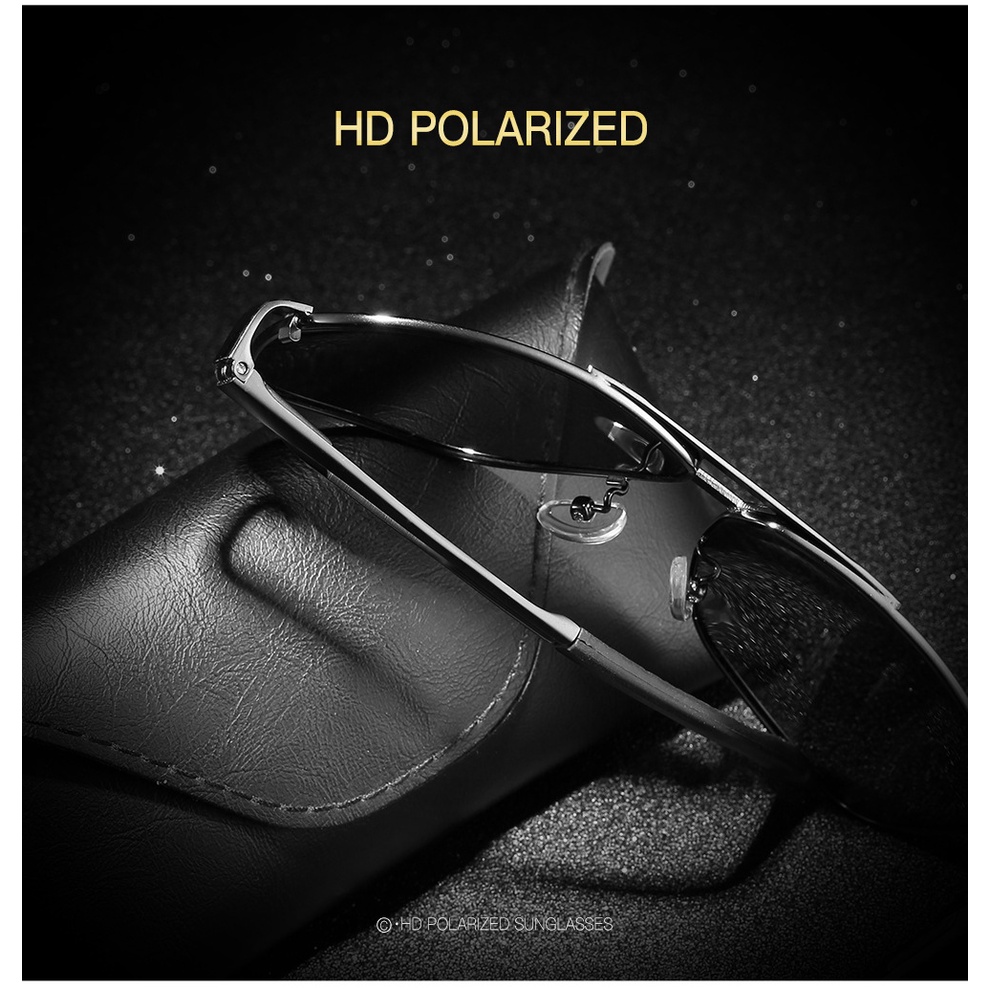 Kính râm phân cực nam dành cho người lái xe ô tô Kính nhìn ban đêm Chống lóa Kính râm lái xe phân cực