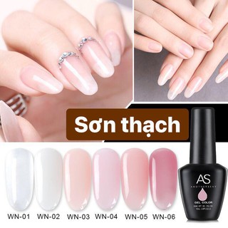 Sơn gel AS màu thạch hồng ( mã WN - chai đen )