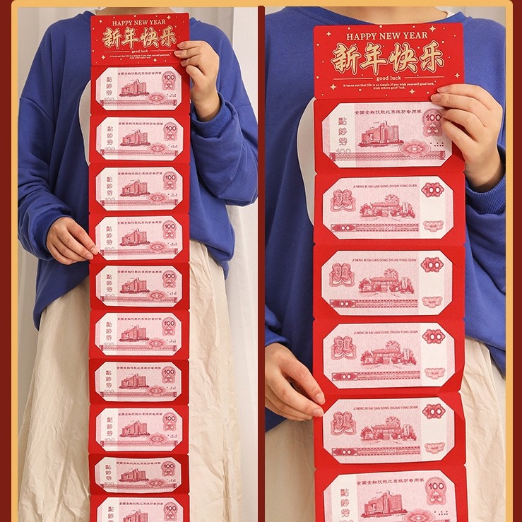 [Gói màu đỏ năm mới sáng tạo cho tiệc cưới lễ hội mùa xuân]
