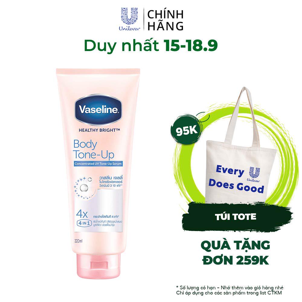 Vaseline Body Tone-Up Serum dưỡng thể nâng tông tức thì 320ML