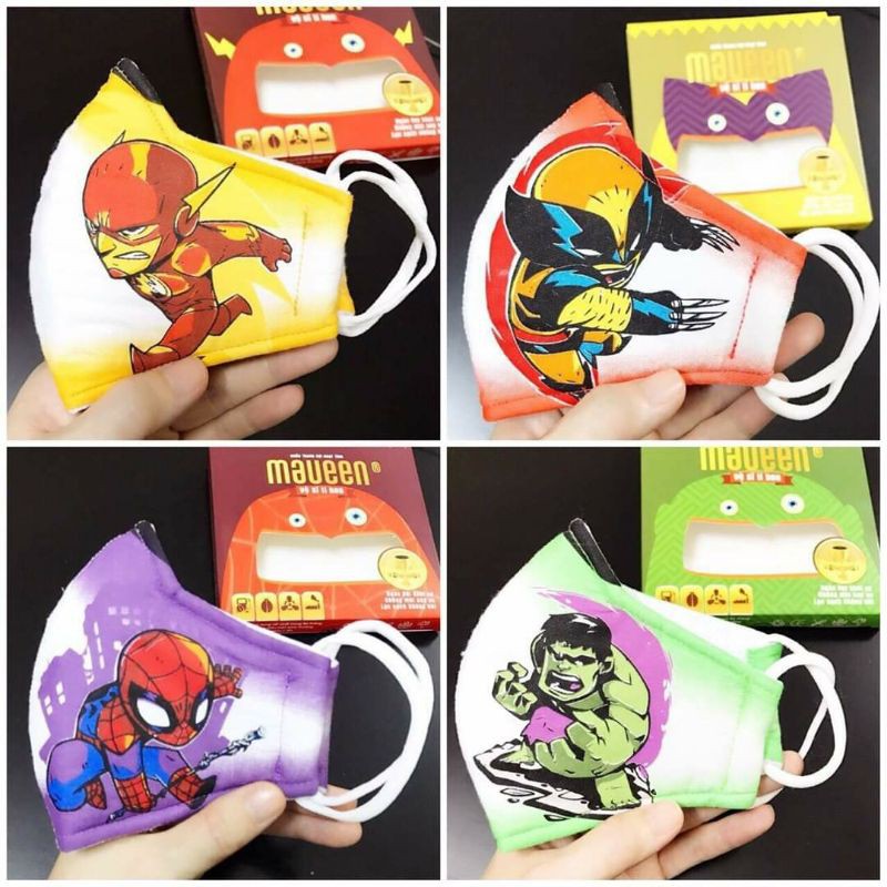 Khẩu trang sợi hoạt tính hãng Maveen _ made in vietnam