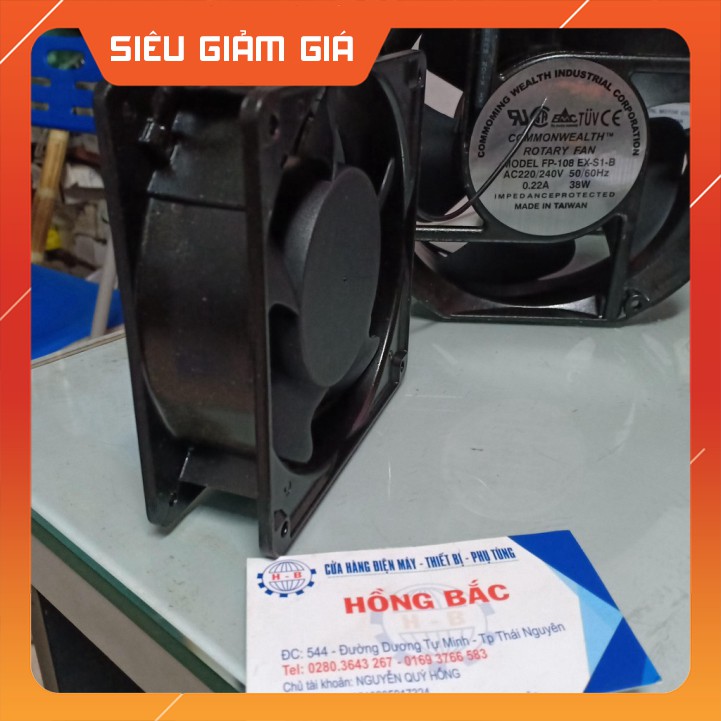 Quạt thông gió AC 220V- 12X12X4(cm)