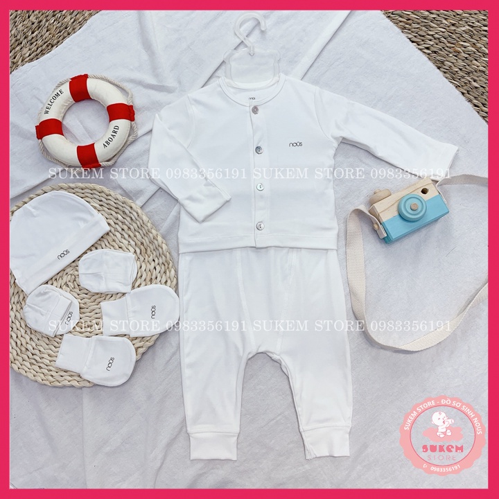 Bộ cài thẳng dài petit trắng Nous 2020 [Sukem Store]