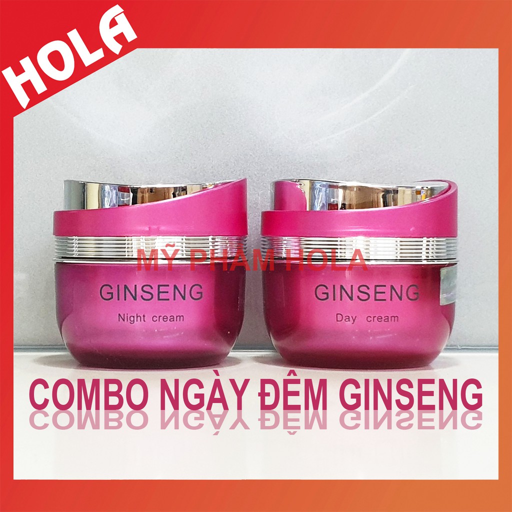 [CHÍNH HÃNG] COMBO ngày đêm Ginseng Nhân Sâm. chuyên làm mờ nám, tàn nhang và dưỡng trắng da Hàn Quốc, mỹ phẩm Ginseng.