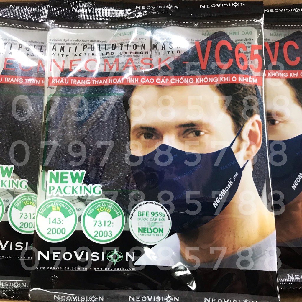 Khẩu trang than hoạt tính NEOMASK_VC65