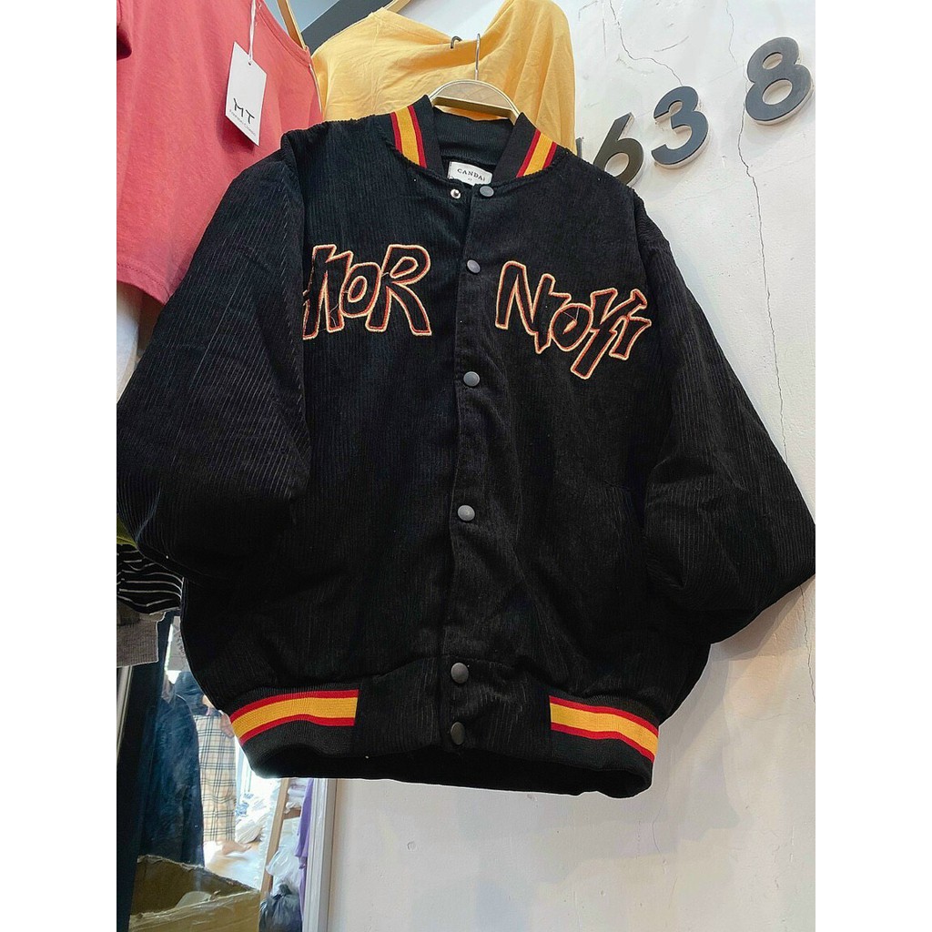 Áo Khoác Bóng Chày Nam Nữ Unisex - Áo Jacket Bombers Vải Nhung Siêu Hót