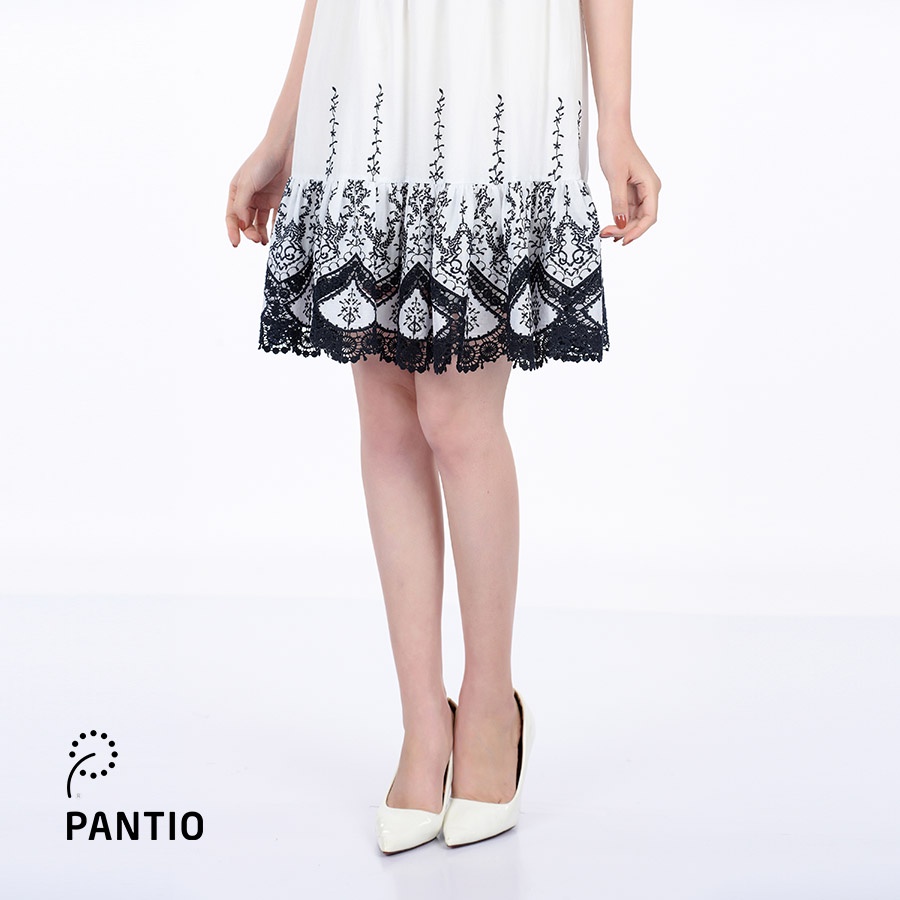 Đầm công sở tay lỡ phối hoạ tiết FDC32937 - PANTIO