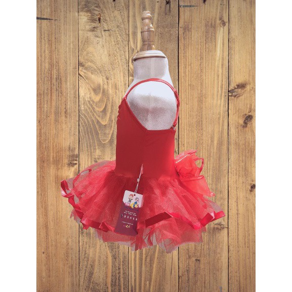 NEW ARRIVAL| Váy Múa Ballet Mẫu Hai Dây Chéo Lưng Đính Nơ Chân Váy Xòe