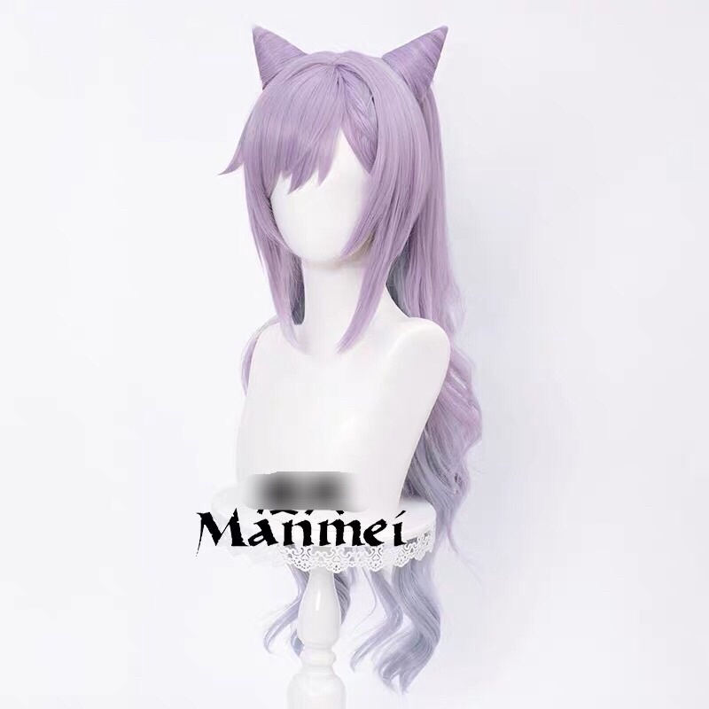 Tóc giả cosplay Keqing Genshin Impact