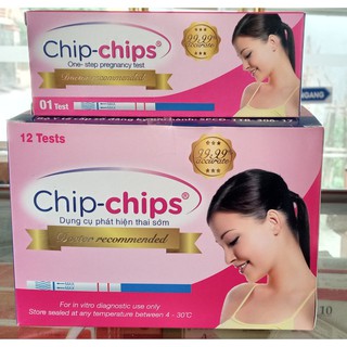 Que thử thai Chip - Chips - Sử dụng đơn giản, phát hiện thai sớm sau giao hợp 7 - 10 ngày
