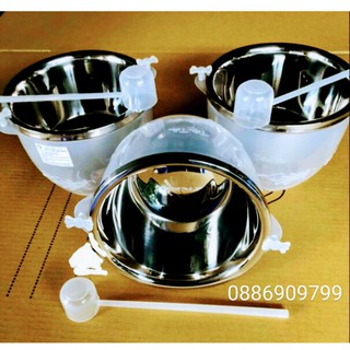 Bộ Bát Đựng Rượu Và Ướp Lạnh inox- Dụng Cụ Ướp Lạnh Trái Cây Và Rượu inox Tặng Kèm Muỗng Múc