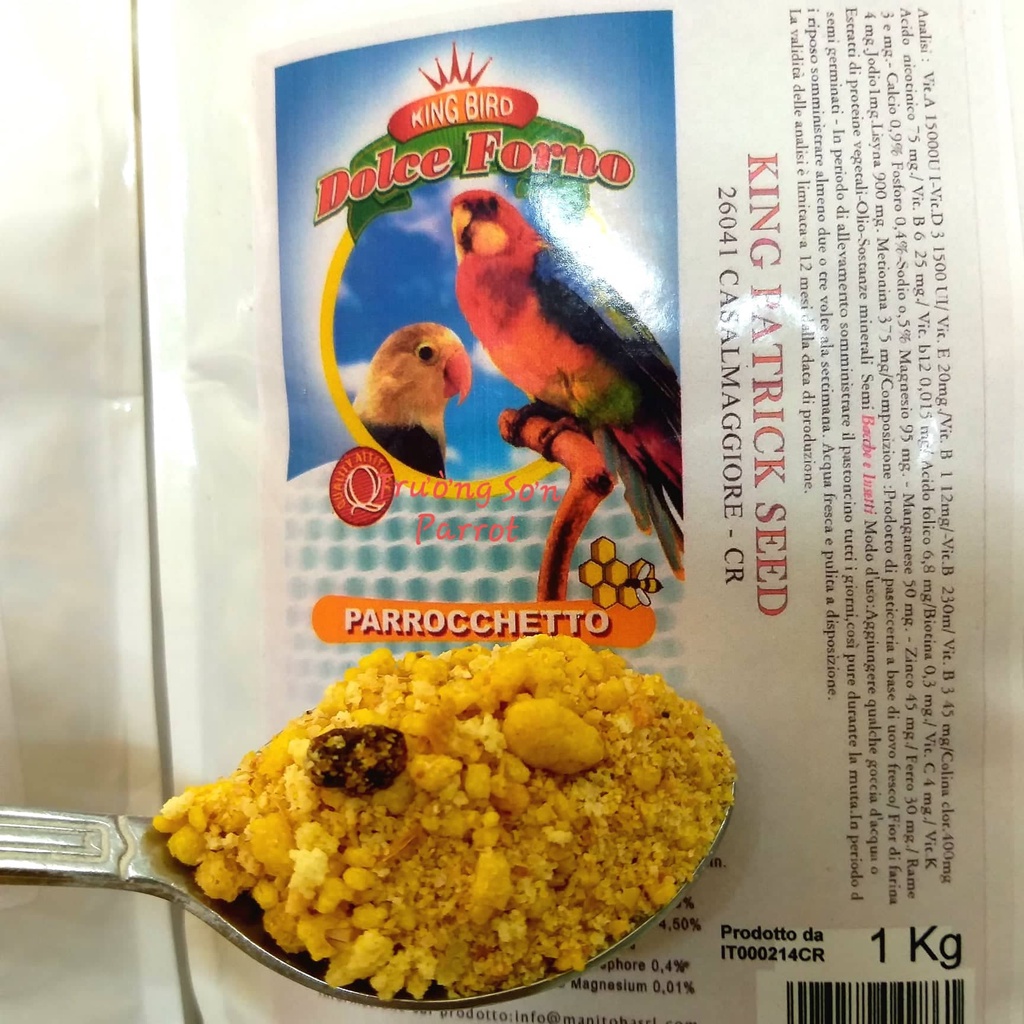 100g cám trứng cho vẹt