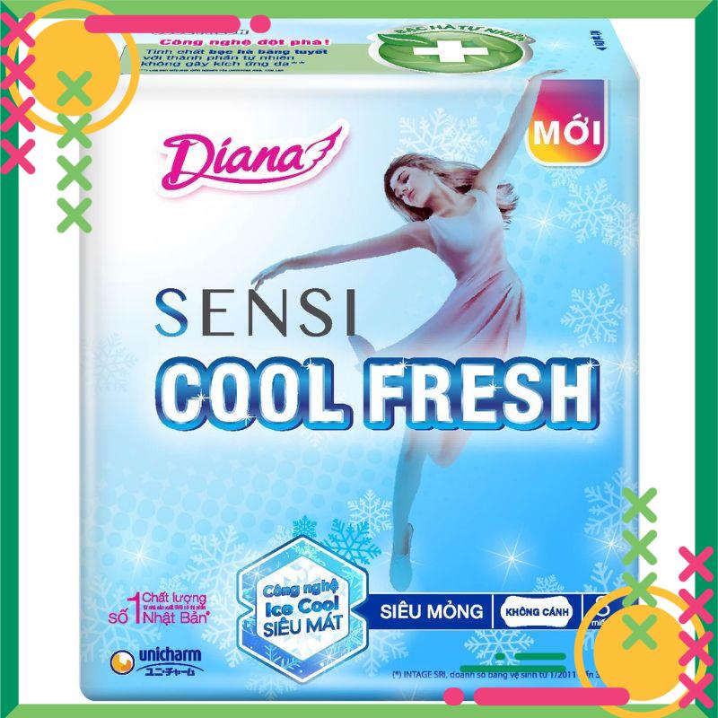 Diana Sensi Coolfresh cánh, băng vệ sinh Diana Cool fresh/ Sofy Nhật / Libera bkm Ngày đêm
