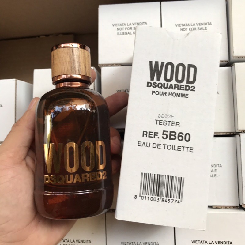 Tiemchietnuochoa_Nước Hoa Nam Tester Dsquared2 Wood Pour Homme EDT 100ml (box như hình,hình tự Shop chụp)