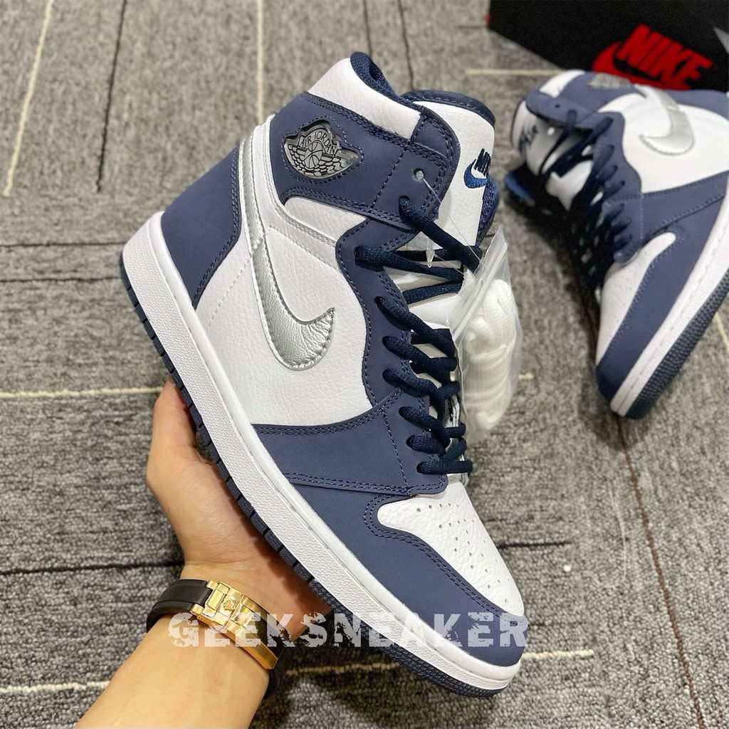 [GeekSneaker] Giày Sneaker Cao Cổ - Jordan 1 High COJP Midnight Navy | BigBuy360 - bigbuy360.vn