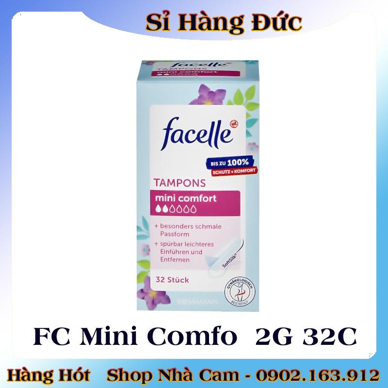 [CÓ CHE TÊN] Băng vệ sinh Tampon Facelle đầy đủ size chuẩn Đức - Hàng mới về