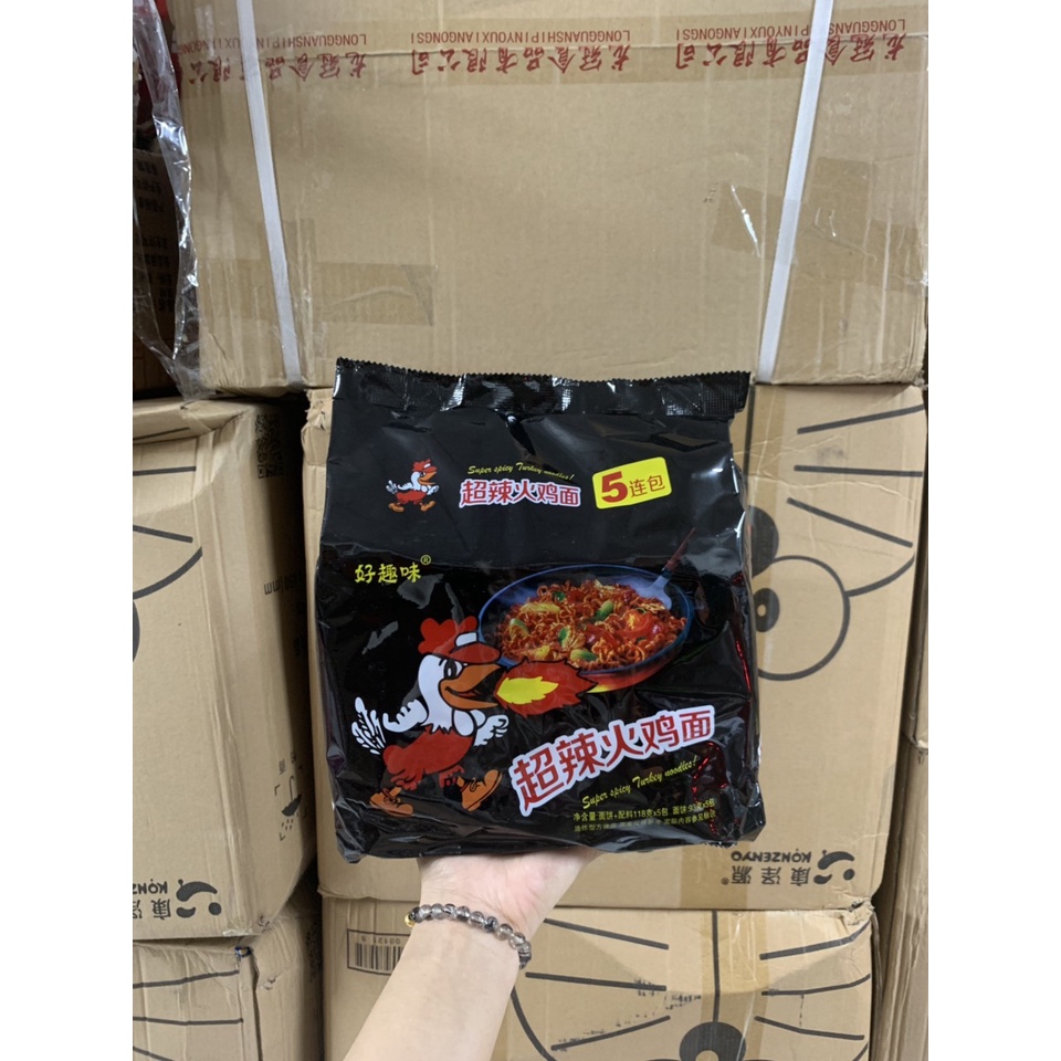 1 gói - 1 Túi 5 gói mì cay con gà xì lửa / mỳ gà cay đồ ăn vặt - ăn vặt nội địa