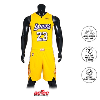 Đồ bóng rổ Actee LA Lakers màu Vàng
