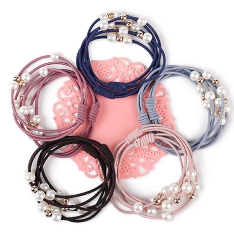 Dây Buộc Tóc Cao Su Co Giãn Nhiều Màu Sắc Cho Nữ