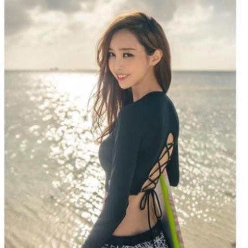 Lẻ Áo Bơi Nữ Dài Tay, Áo Bơi Nữ Đan Dây Lưng Quyến Rũ SAVVY sexy  ཾ ་ xịn | BigBuy360 - bigbuy360.vn