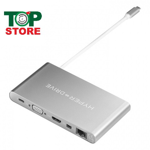 Cổng chuyển HyperDrive Ultinmate USB-C Hub Silver -GN30
