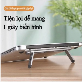 Đế nhôm cnc cho laptop macbook mỏng nhẹ kê cao tản nhiệt