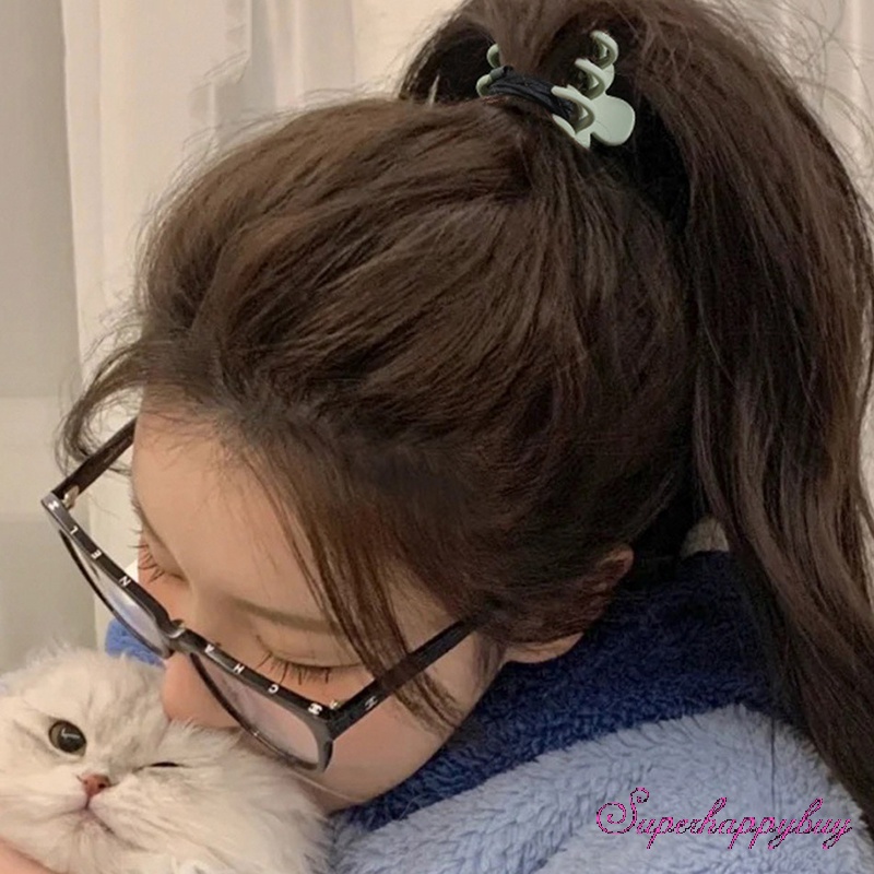 Set Kẹp Tóc Màu Trơn Đơn Giản Chống Trượt Dành Cho Nữ