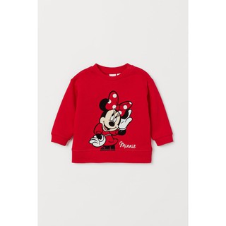 Áo nỉ đỏ mickey bé gái