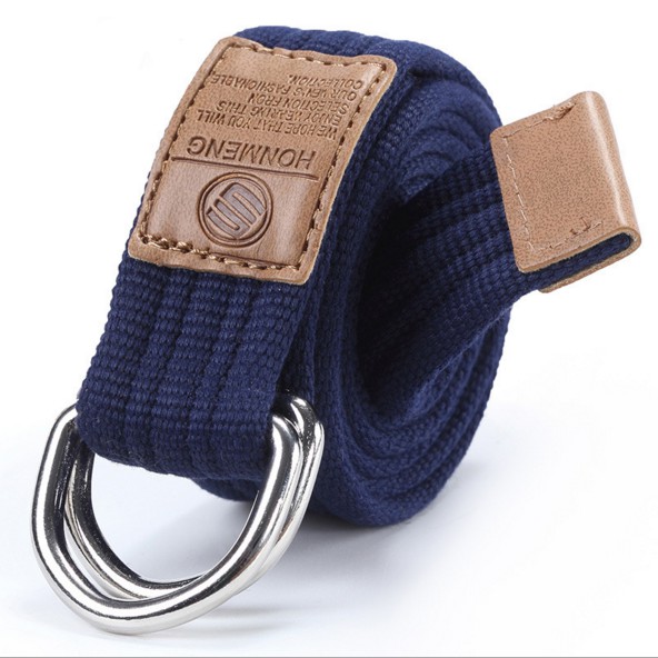 Dây đai Canvas dệt có 2 móc hình chữ D thời trang cho quần Jean