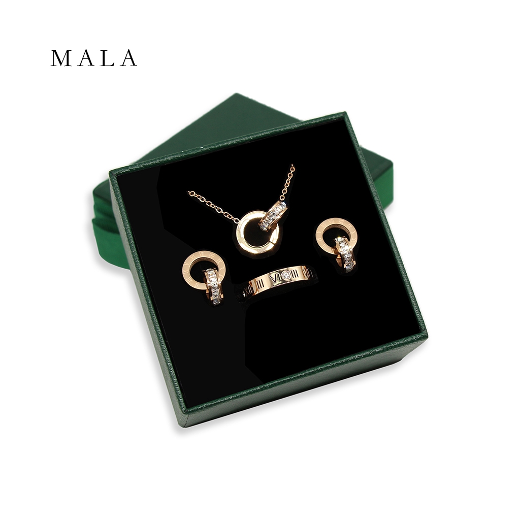 Set trang sức MAYEBE LAVEND thép titan cao cấp thời trang Hàn Quốc