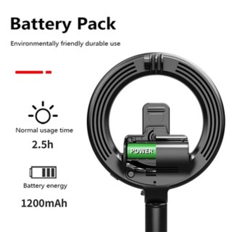 Chân Đỡ Điện Thoại L07 Có Đèn Vòng Livestream, Phụ Kiện Gậy 3 Chân Giữ Cân Bằng