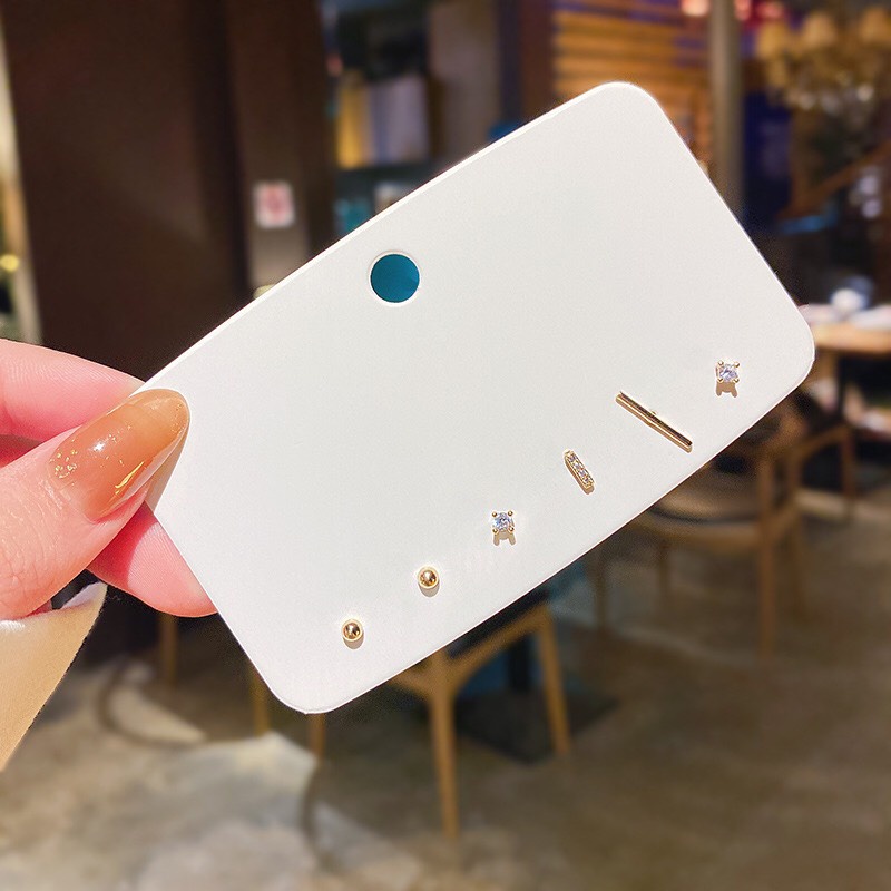 Bông Tai Hoa Tai Bạc 925 Mini Set Đủ Kiểu Phong Cách Hàn Quốc Hot Trend Dobi B13