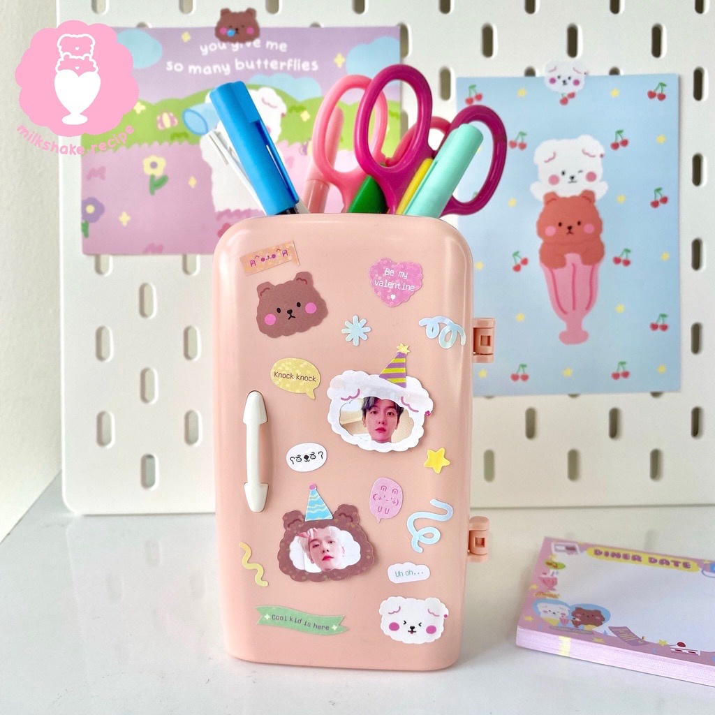 Milkshake Recipe| Stickers khung ảnh Shape of you cán lấp lánh trang trí sổ