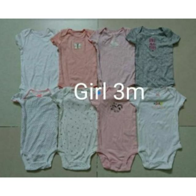 Combo 8 bộ áo liền quần bé gái