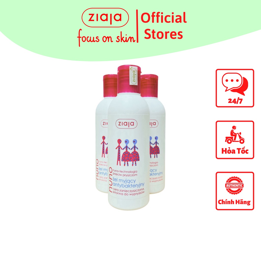 Sữa rửa mặt Nuno Ziaja dành cho da dầu mụn - Ziaja Nuno 200ml