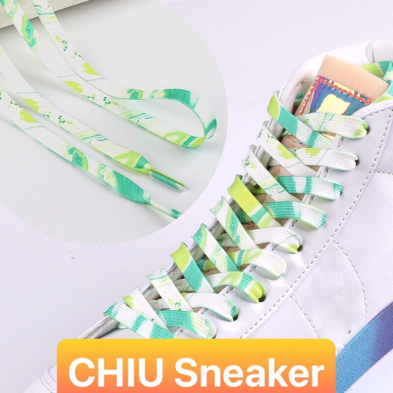 [ CHIU Sneaker ] Dây giày nhiều màu custom 1m4 cho giày cổ cao và cổ mid Custom